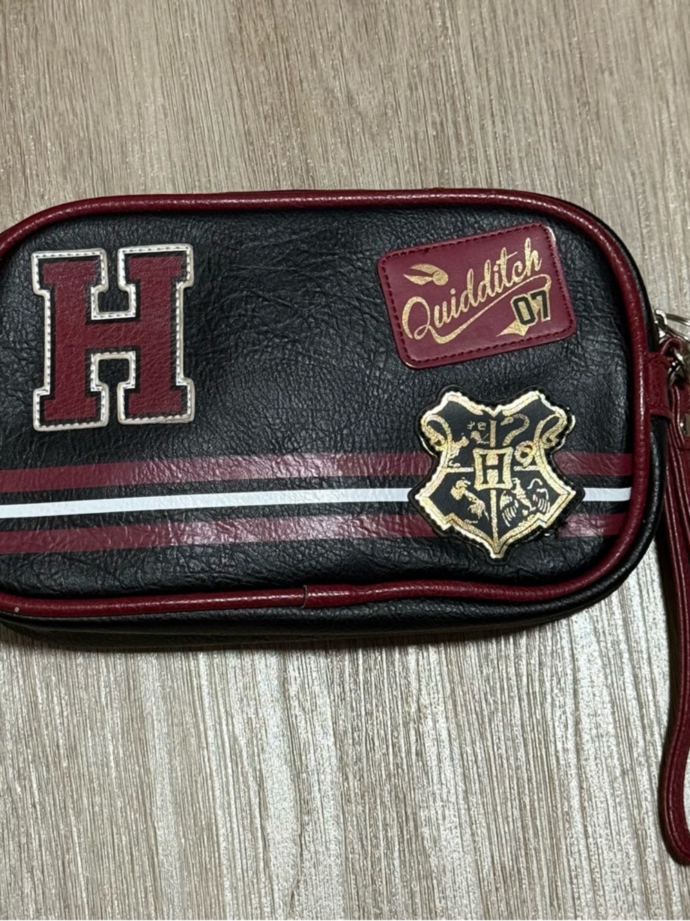 Harry Potter Quidditch Patches Makeup Toiletry Travel Wristlet Clutch